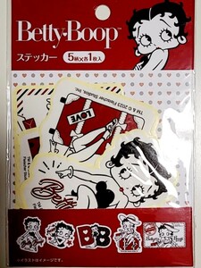 Betty Boop ベティブープ　ベティちゃん　ステッカー　シール　5柄入り