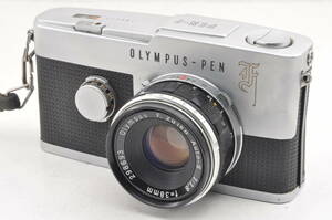 ★美品★ オリンパス OLYMPUS PEN F / F.Zuiko Auto-S 38mm F1.8 ボディ レンズ 完動 キレイ ◆590