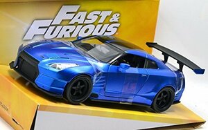 Jada Toys 1/24 ワイルドスピード ユーロミッション ブライアン 2009年 日産 GT-R R35 ベンソープラ ボディキット ブルー ミニカー