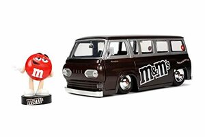 Jada Toys M&M'S エムアンドエムズ 1965 FORD ECONOLINE w/RED FIGURE 1/24 ミニカー