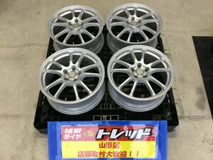 ★山形店 中古アルミホイール4本セット エコフォルム 1875 114 5H +42 プリウスα ハリアー アルファード ヴェルファイア