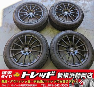 師岡店 美品!中古アルミスタッドレス4本SET IRVINE F01 18インチ8.0J-5穴112+32GM & YOKOHAMA IG60 Z.P.F 225/60RF18 X3(G01),X4(G02)等