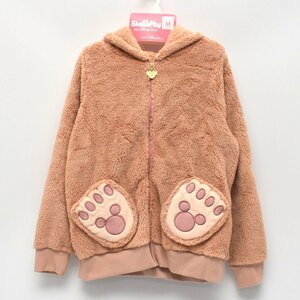 【未使用】ディズニーシー TDS ディズニー シェリーメイ パーカー SIZE:M もこもこ ふわふわ [S106818]