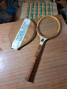 Wilson クリフ・バートン オートグラフ 木製 テニスラケット ラケット 昭和レトロ