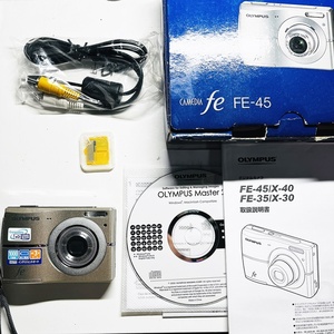 OLYMPUS FE-45 CAMEDIA fe コンパクトデジタルカメラ デジカメ マイクロSDアタッチメント 箱有