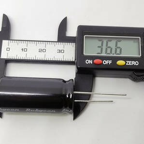 電解コンデンサー １００μＦ ４００Ｖ １０５℃ コンデンサー 100uF 400V 標準 約18ｍｍＸ約35.5ｍｍ ルビコン 電解コンデンサ 汎用品の画像4