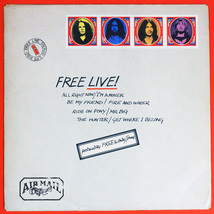 ◆LP◆Free（フリー）「Free Live」Island ILPS 9160、英国盤切手封筒ジャケット/ピンクリム/両面「STERLING」刻印/「A-1U / B-1U」_画像1