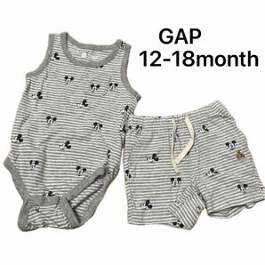 baby gap ミッキー　ロンパース パンツセット