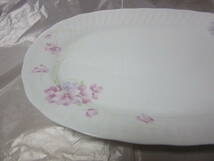 ★サンリエ　ボーンチャイナ　ピンク系花柄　楕円皿　丸皿　各１枚ずつ★　_画像7