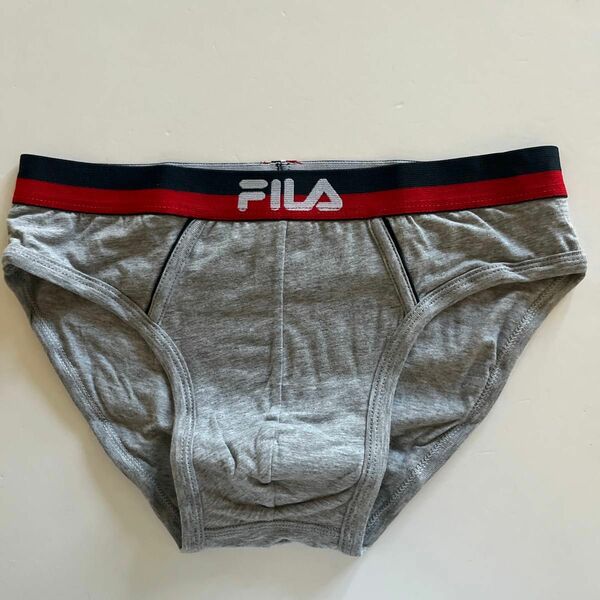 FILA フィラ　メンズビキニ　SM(S) グレー　ビキニブリーフ　コットンストレッチ　メンズインナー　メンズブリーフ　男性ビキニ