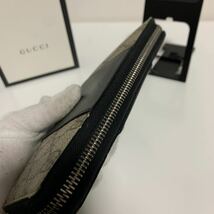 美品　GUCCI グッチ　pvc レザー　ラウンドファスナー ジッピーウォレット　長財布_画像5