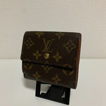 美品　LOUIS VUITTON ルイヴィトン モノグラム wホック カルトクレディ 三つ折り財布 _画像1