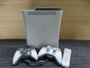 K☆Xbox360　本体　ホワイト リモコン　コントローラー付 ◎通電OK