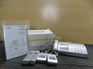 R☆Panasonic KX-PW608-S　KX-FKN516-S　　パーソナルファックス　電話機　子機付　取説付 ◎本体動作品