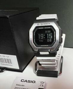 カシオ CASIO Gショック G-LIDE GBX-100 Series GBX-100-7JF ブラック文字盤 腕時計 メンズG-SHOCK ホワイト　ラバーベルト