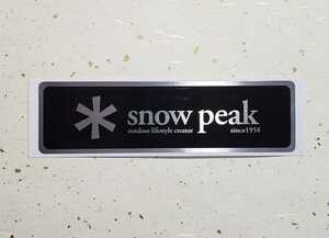 snow peak( Snow Peak ) metallic logo-sticker black ( large )