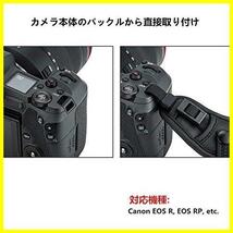 ★レッド★ R5 R6 R R5C RP R10 90D R7 R6II 80D R50 M50 R8 M5 EOS M6 Canon II リストストラップ Kiss ハンドストラップ M_画像3