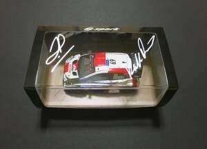 1/43　スパーク　トヨタ ヤリスWRC　2021 ラリーエストニア優勝（ロバンペラ・ハルットゥネン 直筆サイン入り）