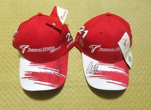 トヨタF1　パニス、ダマッタ　直筆サイン入り帽子（未使用品・海外販売用）２個　キャップ