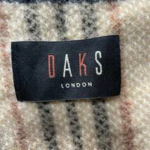 E-19　DAKS LONDON/ダックス（昭和西川・日本製）！ウール 100% ブランケット・マフラー_画像3