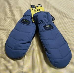 【在庫処分・即決】新品・未使用 HOWL DAILY MITT BLUE GREY Mサイズ暖かく防水通気性OK ハウルミトン ブルーグレー42%OFF激安