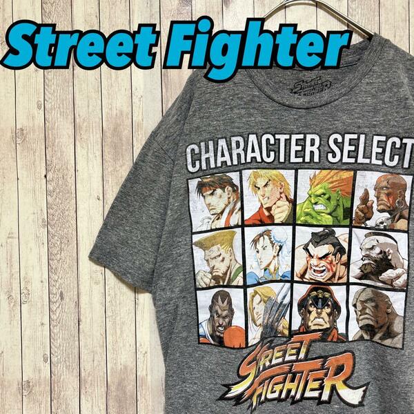 古着　Street Fighter ストリートファイター キャラTシャツ 半袖 輸入品 春服 夏服 海外古着 ゲーム キャラクターセレクト 格闘