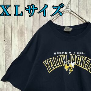 古着　NFL プロチーム　Tシャツ　size XL ト ビッグプリント　大きいサイズ　フットボール　イエロージャケット　ハチロゴ　アメカジ