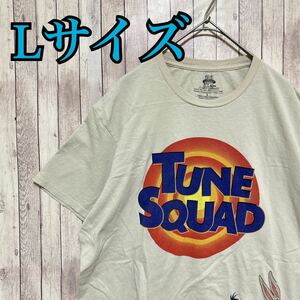 古着　LOONEY TUNES ルーニーテューンズ キャラクタープリントTシャツ SPACE JAM/スペース ジャム　センターロゴ　おしゃれ　アメカジ