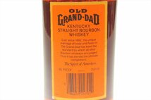 古酒 OLD GRAND-DAD オールド グランダッド KENTUCKY STRAIGHT バーボン ウイスキー 750ml 未開栓 未開封 2020kdz_画像6