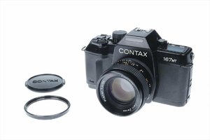 コンタックス CONTAX 167 MT ＋ Carl Zeiss Planar 50mm 1:1.4 LENS レンズ 一眼レフ フィルムカメラ ジャンク 3394kbiz