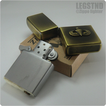 真鍮 1979 U.S.Air Borne PJW Metal Vintage Zippo (Antique Brass) アメリカ陸軍 空挺師団 USエアボーン パラシューターウイング徽章_画像8