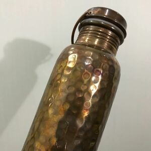 珍品 銅製コッパー キャンプボトル 水筒 ビンテージ！