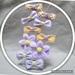  hairpin hair accessory ribbon . flower check pattern formal height is seen lovely purple color polka dot 