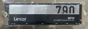 レキサー Lexar m.2 NVMe SSD 2TB NM790 LNM790X002T-RNNNG Gen4x4