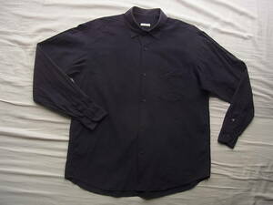 COMOLI コモリ　コットンシャツ　サイズ 1 ネイビー　日本製　型番 15S-02001 色褪せ有り