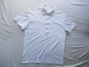 MACKINTOSH FHILOSOPHY マッキントッシュ フィロソフィー　カットソー素材　プルオーバー　ボタンダウンシャツ　サイズ 38 ホワイト