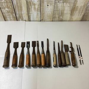 ノミ 大工道具 古道具 工具 のみ １５本セット