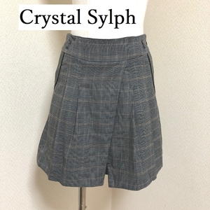 Crystal Sylph　クリスタルシルフ　キュロット　パンツ　ミニスカート　小さいサイズ グレンチェック 32 XS