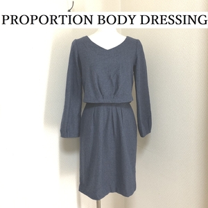 PROPORTION BODY DRESSING(プロポーションボディドレッシング) ドッキングワンピース ウール ２