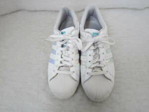 adidas originals SUPERSTAR IRIDESCENT PACK（アディダス オリジナルス スーパースター）（GX3386）白銀　27.5㎝ US9.5　21年製　ok2402A