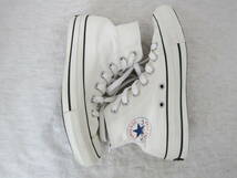 CONVERSE ALL STAR 100 COLORS HI（コンバース オールスター 100 カラーズ ハイ）　(1CK558)　　白×黒ライン　　24㎝ US5　　ok2402B_画像3