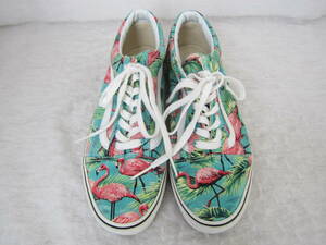 VANS OLD SKOOL　VANDORENコレクション（バンズ オールドスクール）（TB9C）　エメラルド　フラミンゴ柄　　28.5㎝　US10.5　　ok2402C