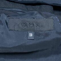 abx. エービーエックス【サイズ3　L相当　黒/BLACK】秋冬ウールテーラードジャケット　ショートコート　アウター★▽2-74_画像6