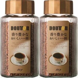 【80g×4個】【賞味期限2024年9月21日迄】ドトール 香り豊かなおいしい一杯 インスタントコーヒー（フリーズドライ）