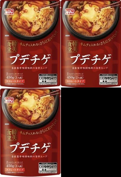 【450g×3個】【賞味期限2024年10月4日迄】丸大食品 韓美食堂 プデチゲ チゲの素 コチュジャンとにんにくの香りが豊かな味