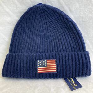 ポロラルフローレン POLO Ralph Lauren 　ニット帽 　USA国旗