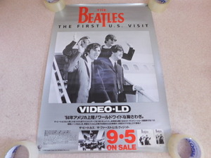 2008△ポスター THE BEATLES ビートルズ THE FIRST U.S. VISIT ビデオ・LD 告知 販促