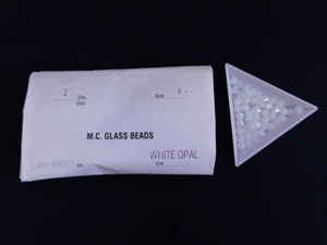 2292^ не использовался Чехия бисер M.C.GLASS BEADS белый опал SUPERIOR CRYSTAL