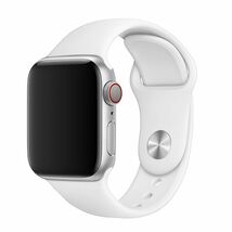 Apple Watch バンド ベルト ホワイト 42/44mm M/L 互換品_画像1