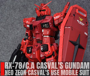 【pg Unleashed 1/60 RX-78／C.A. キャスバル専用ガンダム Casval's Gundam 機動戦士ガンダム 塗装済完成品】Aone-008 -80